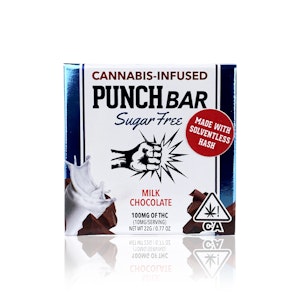 PUNCH EDIBLES AND EXTRACTS - PUNCH - Edible - Sugar-Free Milk Chocolate - Punch Bar - 100MG