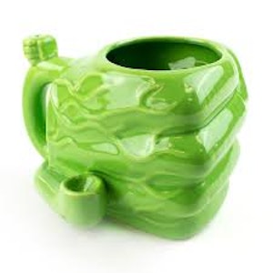 A&A GLOBAL IMPORTS - Glass - Fist Mug Painted Ceramic pipe