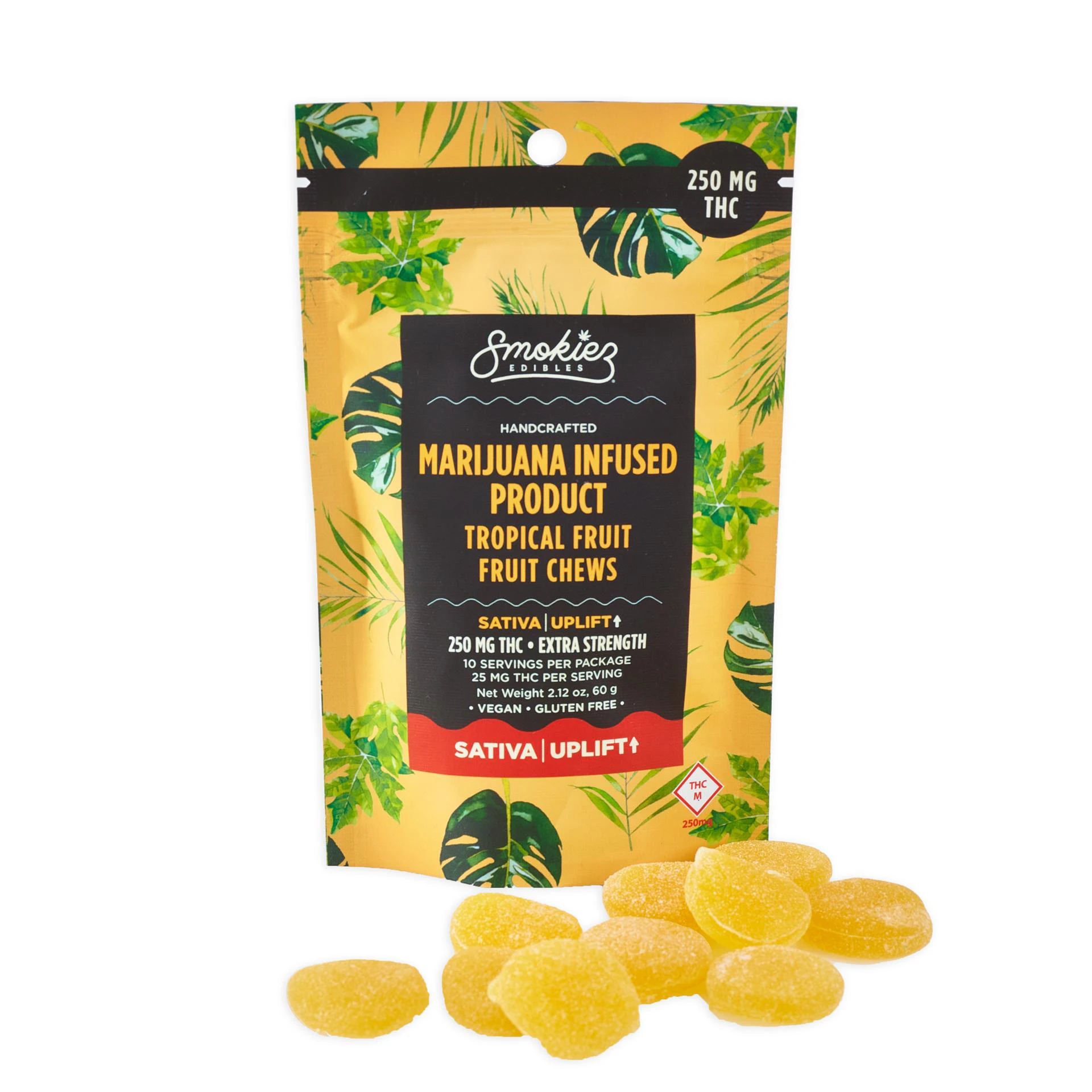 SMOKIEZ - SMOKIEZ TROPICAL FRUIT SATIVA GUMMY 250MG Main Image