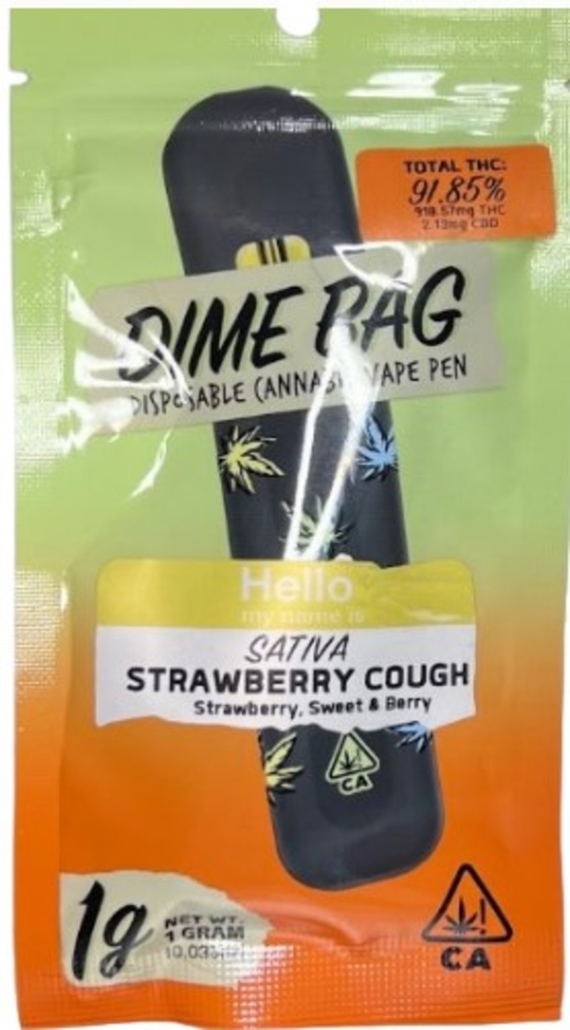 Strawberry Cough [1000mg], Dime Bag