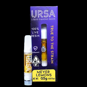URSA - Ursa Cart Liquid Diamonds .5g Meyer Lemons $35