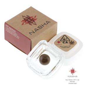 NASHA - Sour Diesel x SFV - (H) 1g - Red Pressed Hash - Nasha