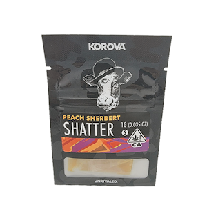 Korova - Peach Sherbert Curated 1g Shatter (Korova)