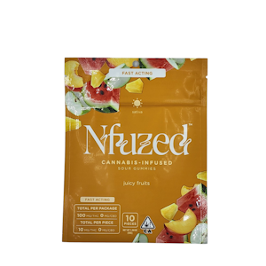NFuzed - Nfuzed Fast Acting Juicy Fruit Sour Gummies 100mg