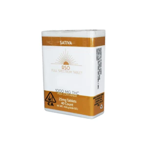 Emerald Sky - Emerald Bay Extracts Sativa RSO Tablets 25mg THC Per Tablet 1000mg Per Package