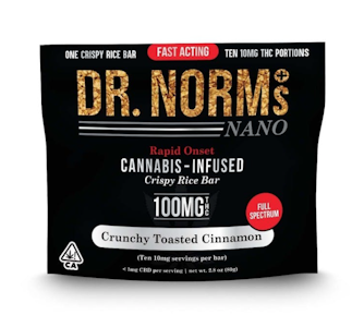 DR. NORM'S - Dr. Norm's - NANO RKT Cinnamon Toast Crunch - 100mg Edible 