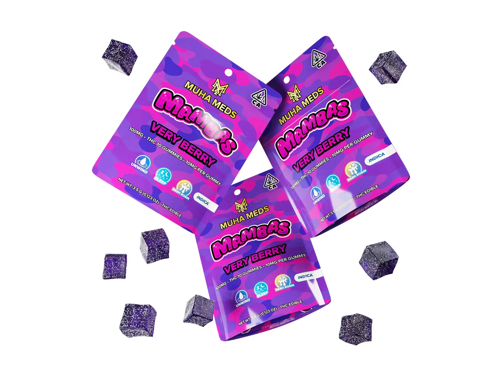 Muha Meds - Muha Meds - Mambas Very Berry - 10mg Gummies Main Image