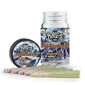 LIFT TICKETS - Lift Tickets 5pk Prerolls - White Peach x Kush Mints 44%