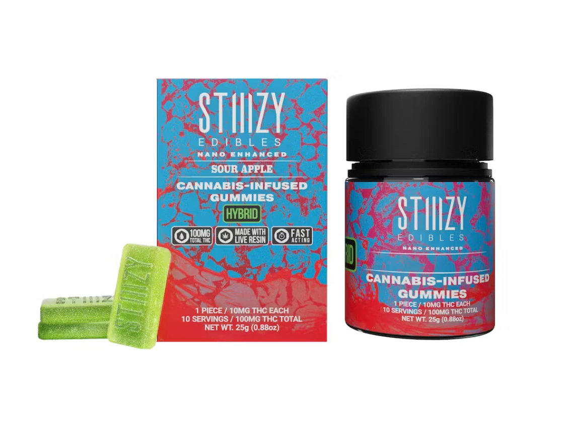 STIIIZY - Stiiizy - Sour Apple - 100mg Nano Gummies - 10pk Main Image