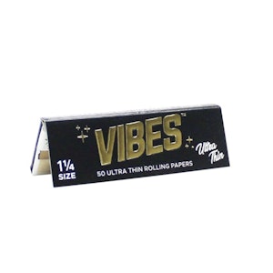 Nexus - Vibes Black/Ultra Thin 1 1/4" Rolling Papers