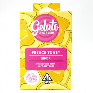 Gelato - French Toast 1g Live Resin Cart - Gelato