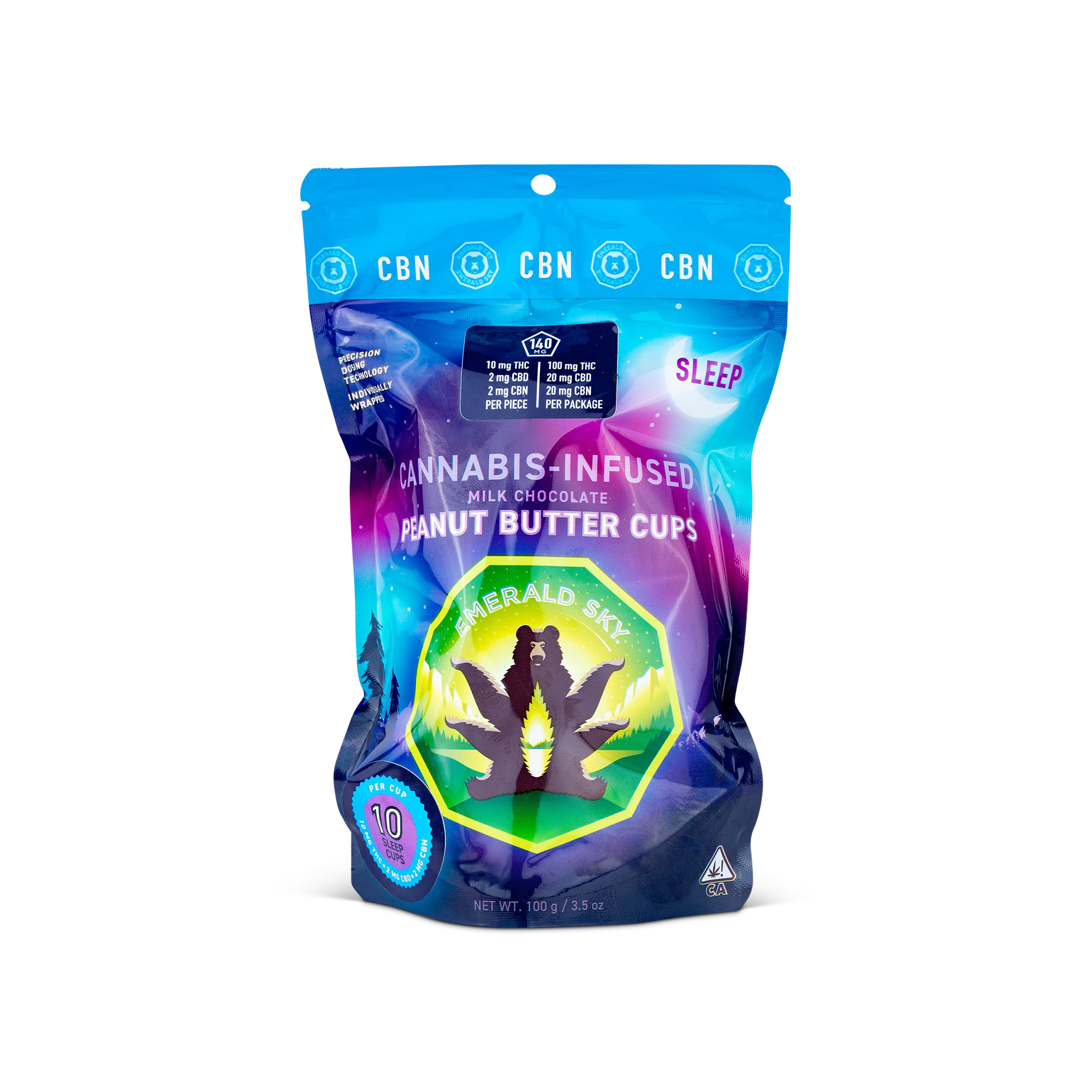 Emerald Sky - Emerald Sky Sleep CBN Peanut Butter Cups 10mg 10pk Main Image