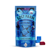 Lost Farms BlueBerry x Blue Dream | Kiva | 100mg Live Resin Fruit Chews