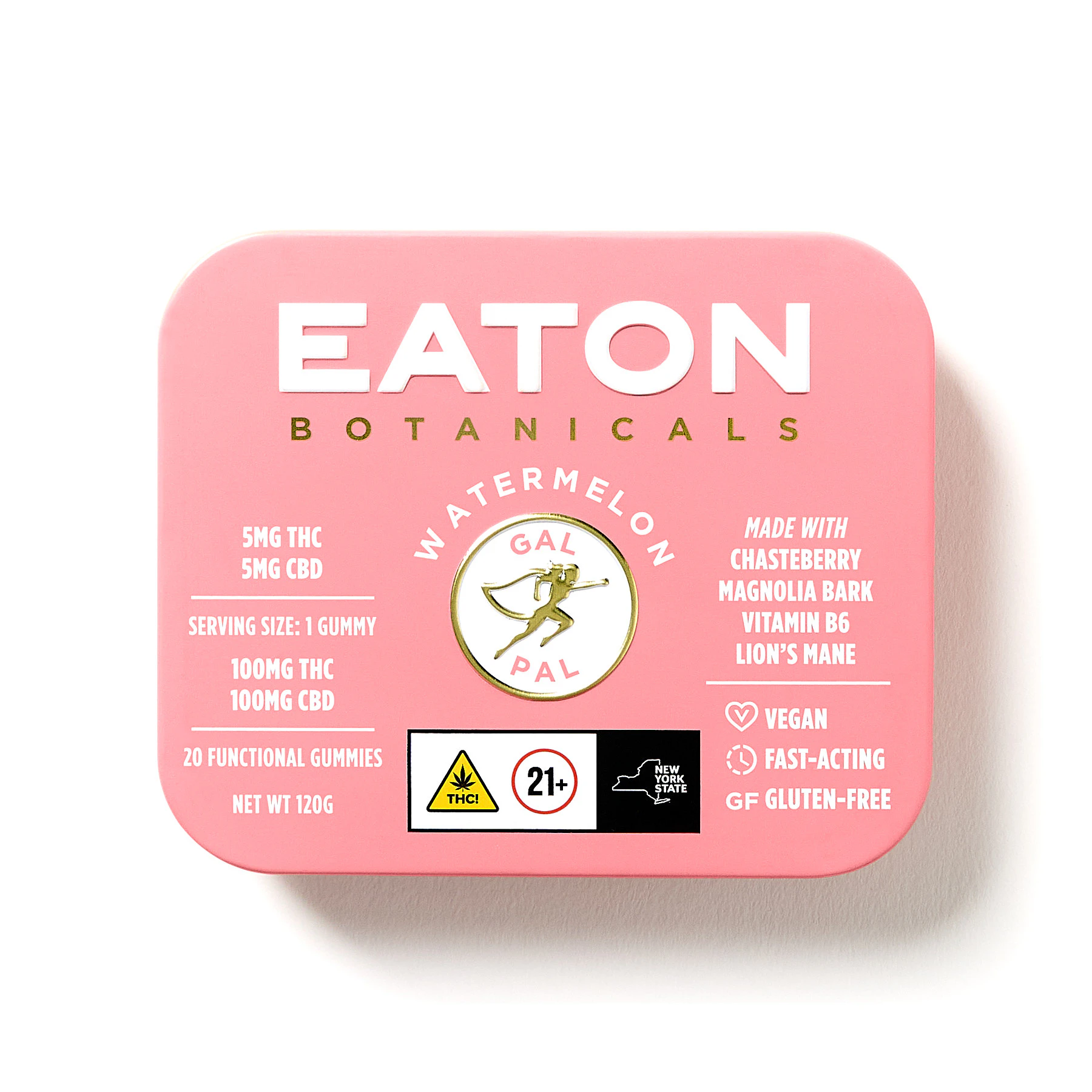 Eaton Botanicals - Gal Pal 5mg Watermelon Gummies 20 Pack | Eaton Botanicals Main Image