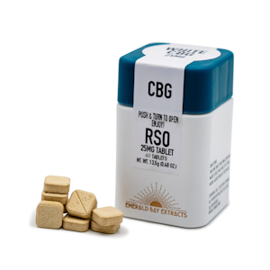 EMERALD BAY EXTRACTS - 1,168mg CBG White Tablets (25mg - 40 Pack) - Emerald Bay Extracts