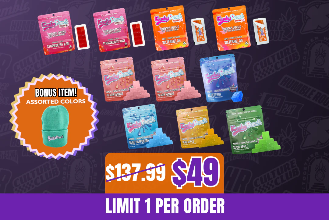 Kushy Punch - 1,000mg Kushy Punch Edible + Beanie Bundle Main Image