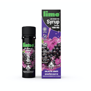 Lime Brand - 1,000mg THC Galactic Grape Live Resin Syrup - Lime