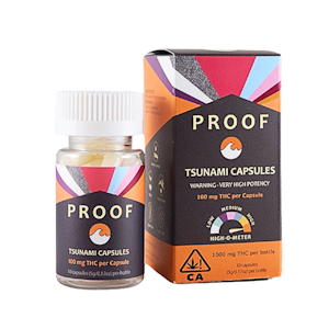 PROOF - 1,005mg THC Tsunami Capsules (100mg - 10 pack) - Proof