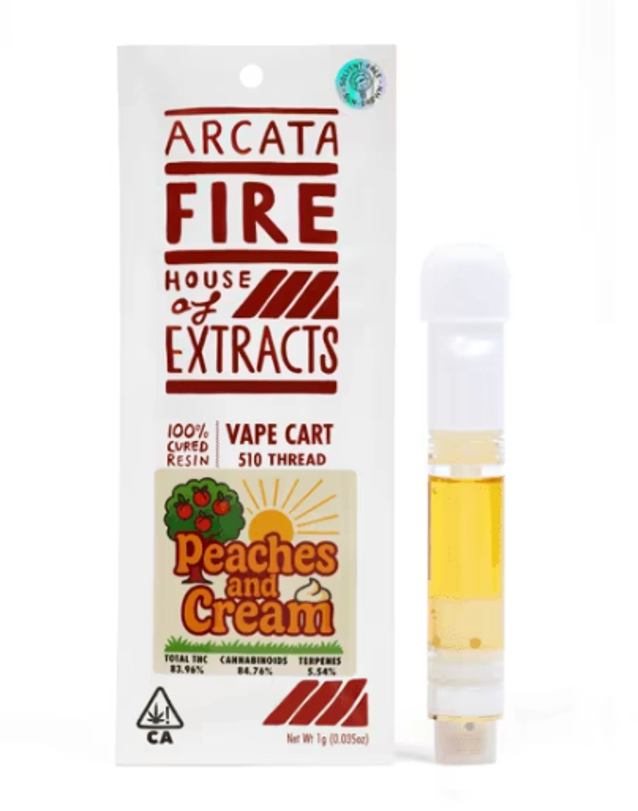 Arcata Fire - Arcata Fire - 1g Cured Resin Cart - Peaches And Cream Main Image