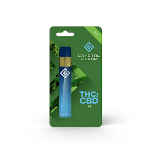 Crystal Clear - Crystal Clear - 1g AIO 1:1 Cartridge (Sour Tsunami-Hybrid)