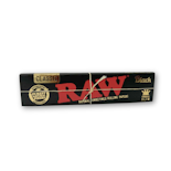 1 1/4 Kingsize Slim Black Edition Unrefined Rolling Papers - RAW