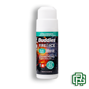 Buddies - Fire & Ice Roller Lotion | 3oz 1000mg 1:1 (THC:CBD)
