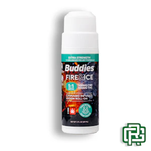 Buddies - Fire & Ice Roller Lotion | 3oz 1000mg 1:1 (THC:CBD)