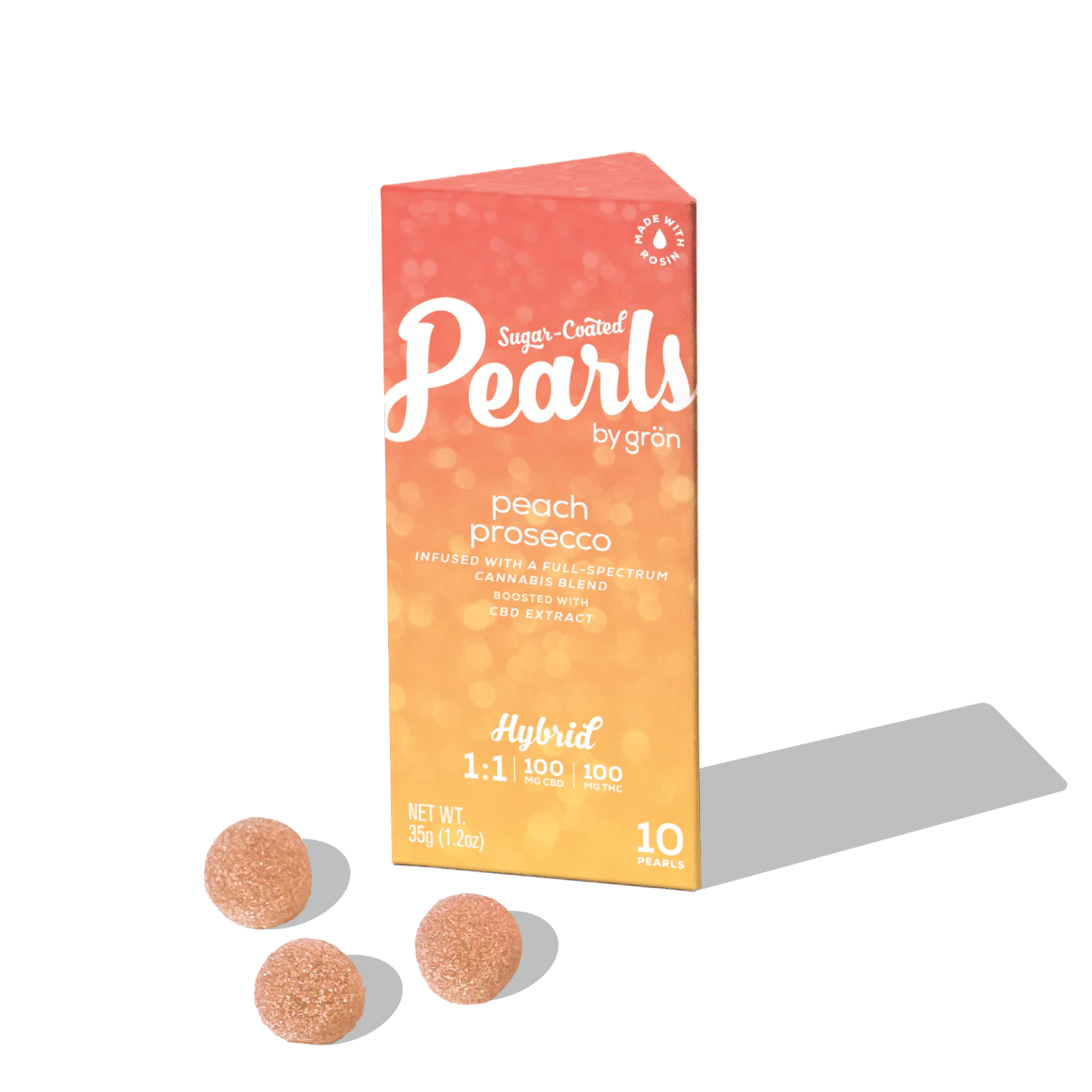 Pearls - Pearls - Peach Prosecco - Gummy - 10 x 10mg Main Image