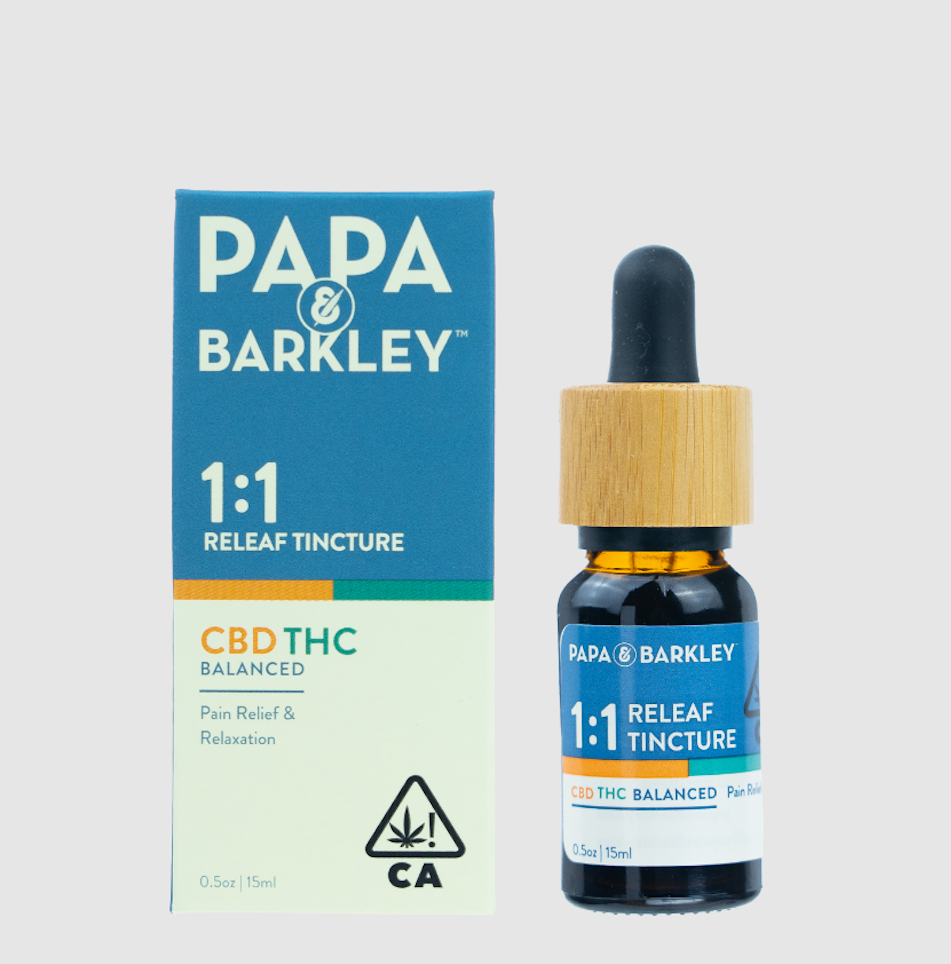 Papa & Barkley Releaf Tincture 1:1 CBD:THC 15ml