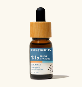 PAPA & BARKLEY - Papa & Barkley Releaf Tincture 1:1 CBD:THCa 15ml