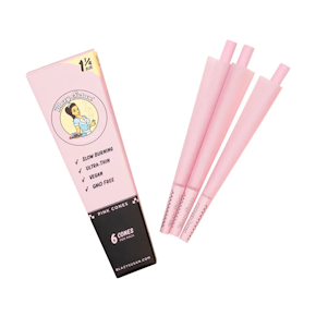 Blazy Susan Pink Paper Cones  1 1/4" (6pks)