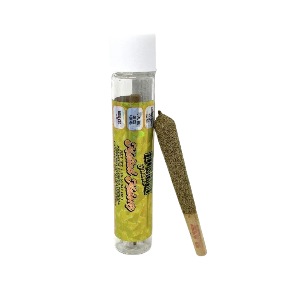 Fields Family Farmz - 1.2g Melted Melonz Infused Diamonds & Kief Pre-Roll - Field Family Farmz Main Image