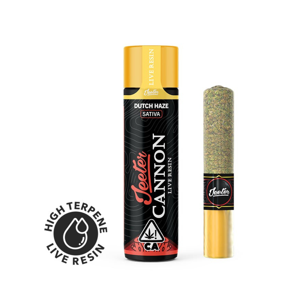 1.3g Dutch Haze Cannon Live Resin Infused Pre-Roll - Jeeters picture