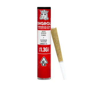 KINGPEN - 1.3g Jack Herer x Durban Poison Infused Pre-Roll - Kingroll