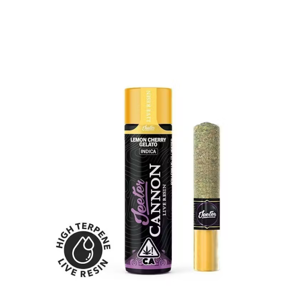 1.3g Lemon Cherry Gelato Baby Cannon Live Resin Infused Pre-Roll - Jeeters picture