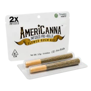 1.3g Blackberry Kush Infused Pre-Roll Pack (.65g - 2 pack) - Americanna
