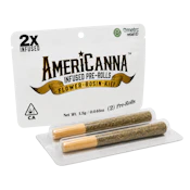 Blue Nrdz (I) | 1.3g Rosin Infused 2pk Pre-rolls | AmeriCanna