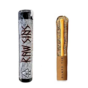 RAW SINS - 1.3g Side Show Hash Hole Infused Blunt - RAW SINS