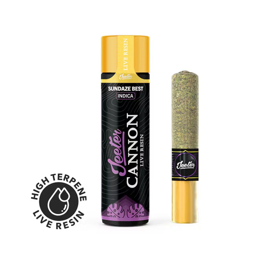 Jeeter - 1.3g Sundaze Best Baby Cannon Live Resin Infused Pre-Roll - Jeeters Main Image