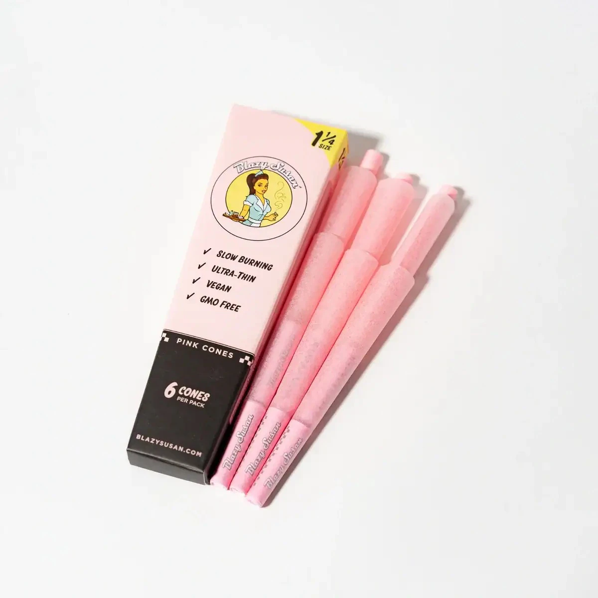 devil's lettuce accessories & more - Blazy Susan: 1&1/4 Cones - Pink - 6pk Main Image