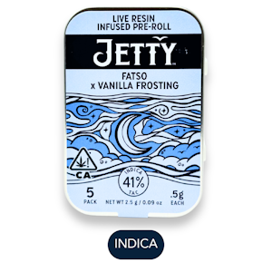 Jetty - Jetty - Live Resin - Fatso x Vanilla Frosting - Infused Preroll Pack - 5pk - 2.5g