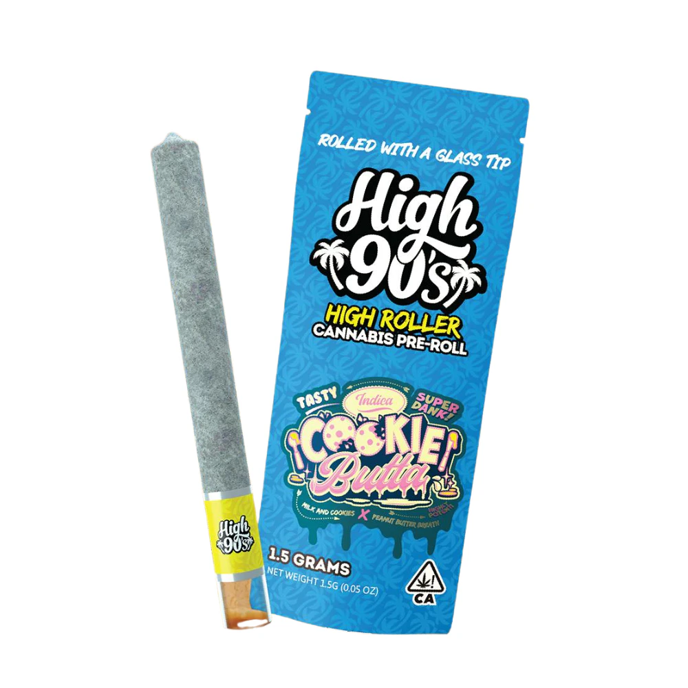 HIGH 90s - 1.5g Cookie Butta High Roller Pre-Roll - High 90's Main Image