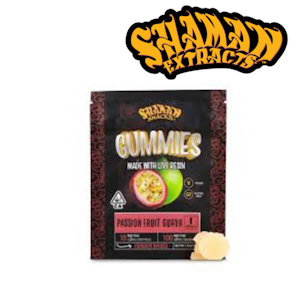 Shaman - Passion Fruit Guava Live Resin Gummies