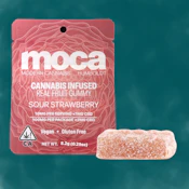 MOCA Humboldt - 100mg Cannabis Infused Gummy - Sour Strawberry