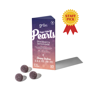 GRON - Blackberry Lemonade Pearls, 1:1:1 THC:CBD:CBN Sleepy, 10 pack