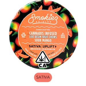 SMOKIEZ - Smokiez - Live Resin - Uplift - Sour - Mango - Gummies - 20pc - 100mg