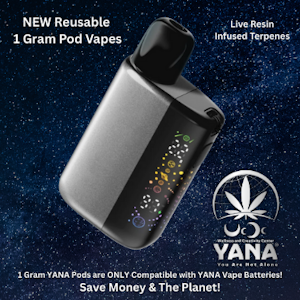 YANA - Pen 1g - Live Resin - Galaxy Glow - Hybrid -  Reusable Vape