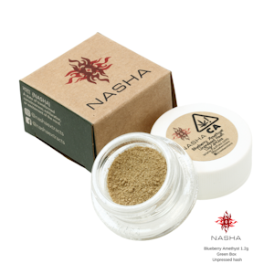 NASHA - Blueberry Amethyst - 1.2g (H) - Green Powder Hash - Nasha
