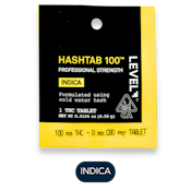 Level - Hashtab 100 SINGLE - Indica - 1pk - 100mg