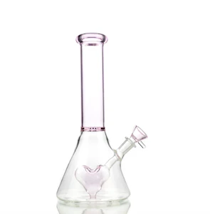LA King - 10" Pink Heart Bong